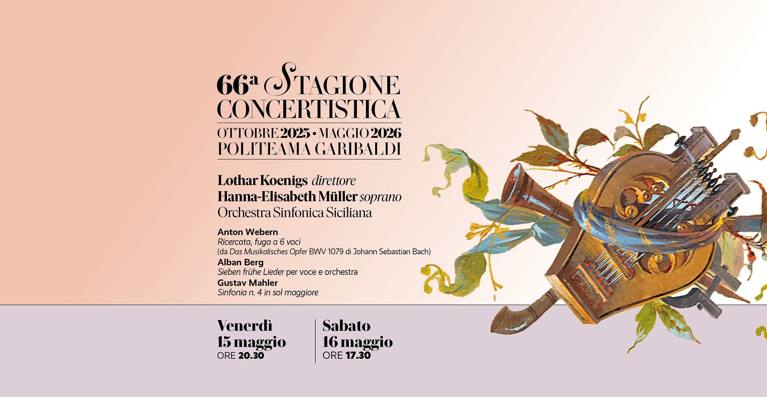 Lothar Koenigs dirige l’Orchestra Sinfonica Siciliana con solista il soprano Hanna-Elisabeth Müller