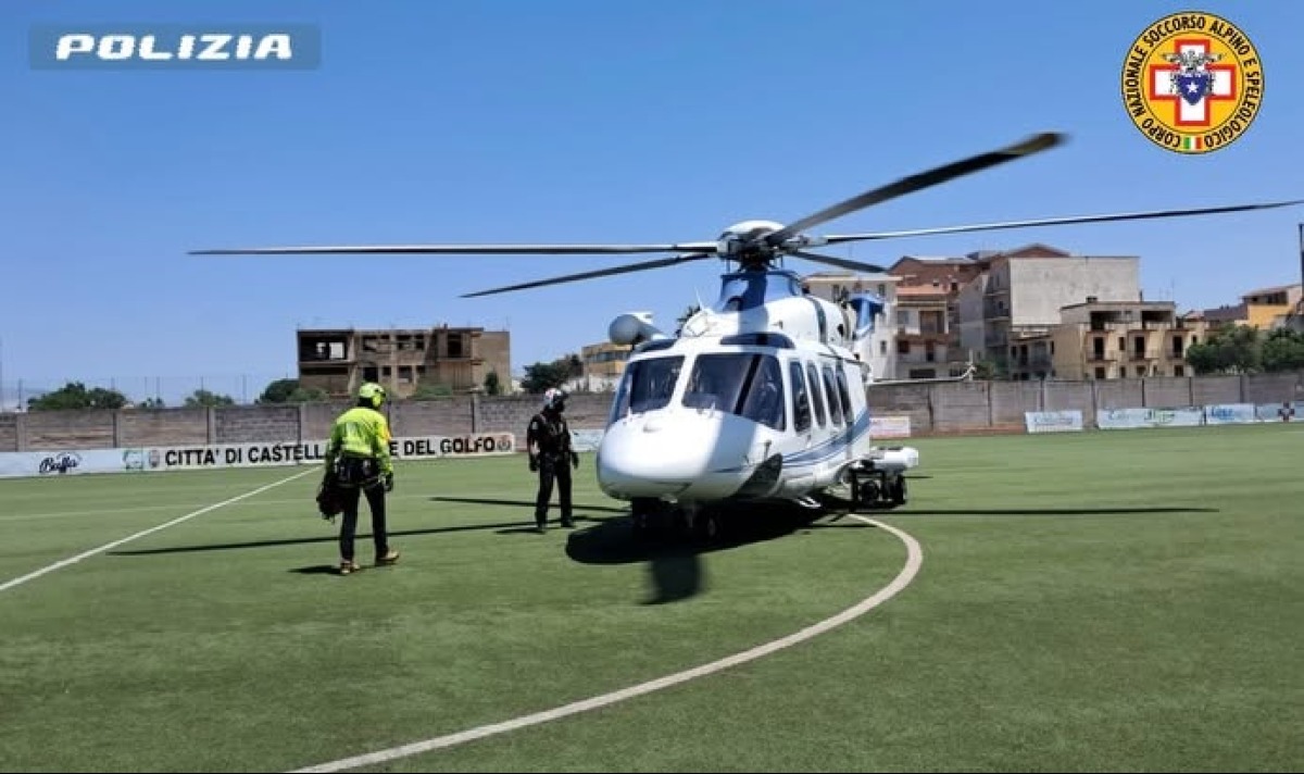 Escursionista inglese soccorso nella Riserva dello Zingaro: verricellati CNSAS e 4° Reparto Volo - Credit Foto Soccorso Alpino e Speleologico Siciliano - CNSAS