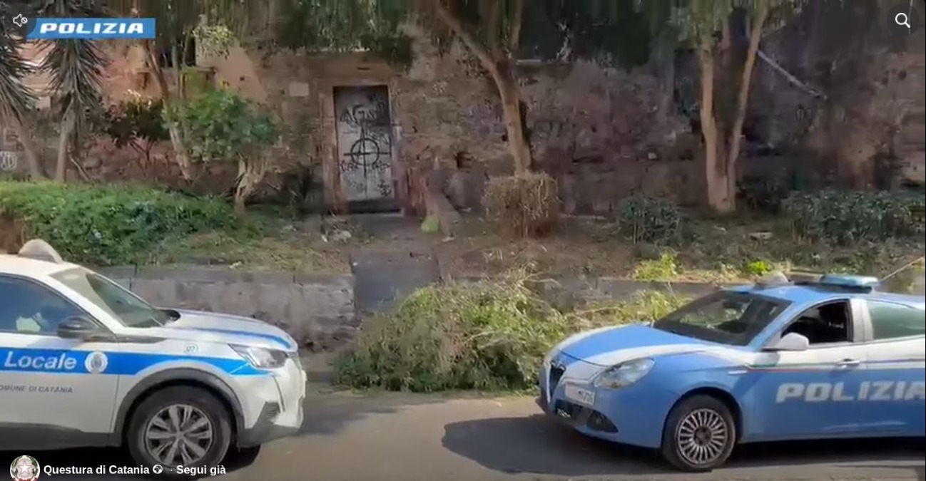Catania: la Questura coordina bonifica di Piazza Asmundo e area del Teatro Greco - Credit Foto Questura di Catania