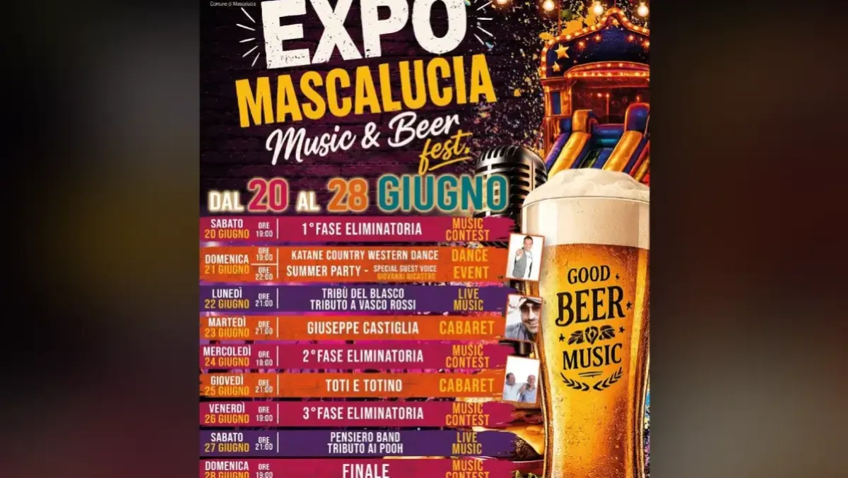 A Mascalucia parte l'Expo "Music & Beer Fest": nove giorni di spettacolo e street food dal 20 giugno - 