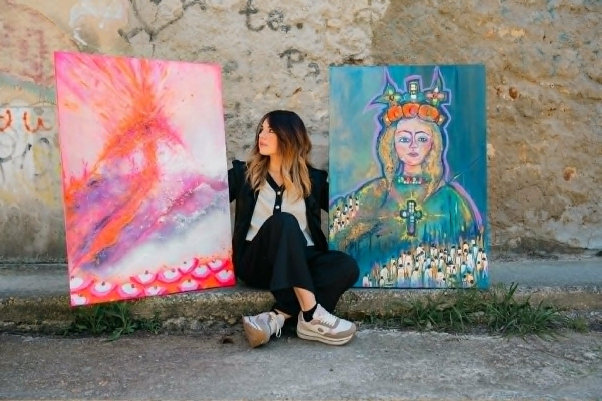 Antonietta Invernizio porta l'Etna e Sant'Agata di Catania al Festival Internazionale dell'Arte di Como - Credit Foto Antonietta Invernizio