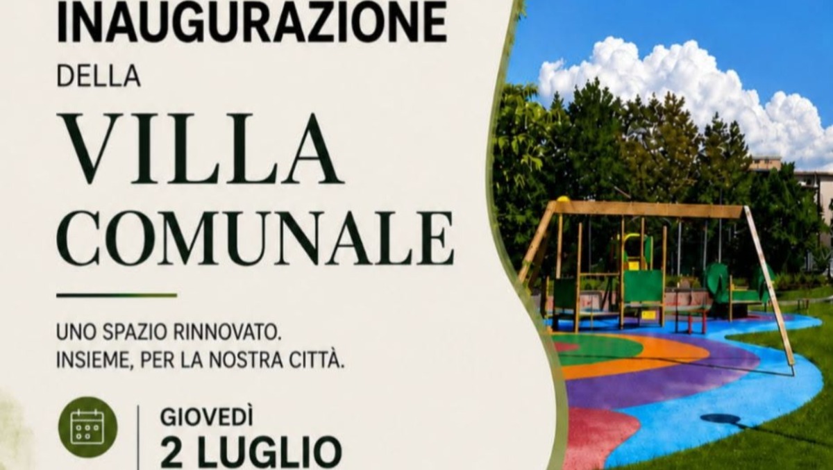 Mascalucia inaugura la villa comunale il 2 luglio: il parco restituito alla cittadinanza