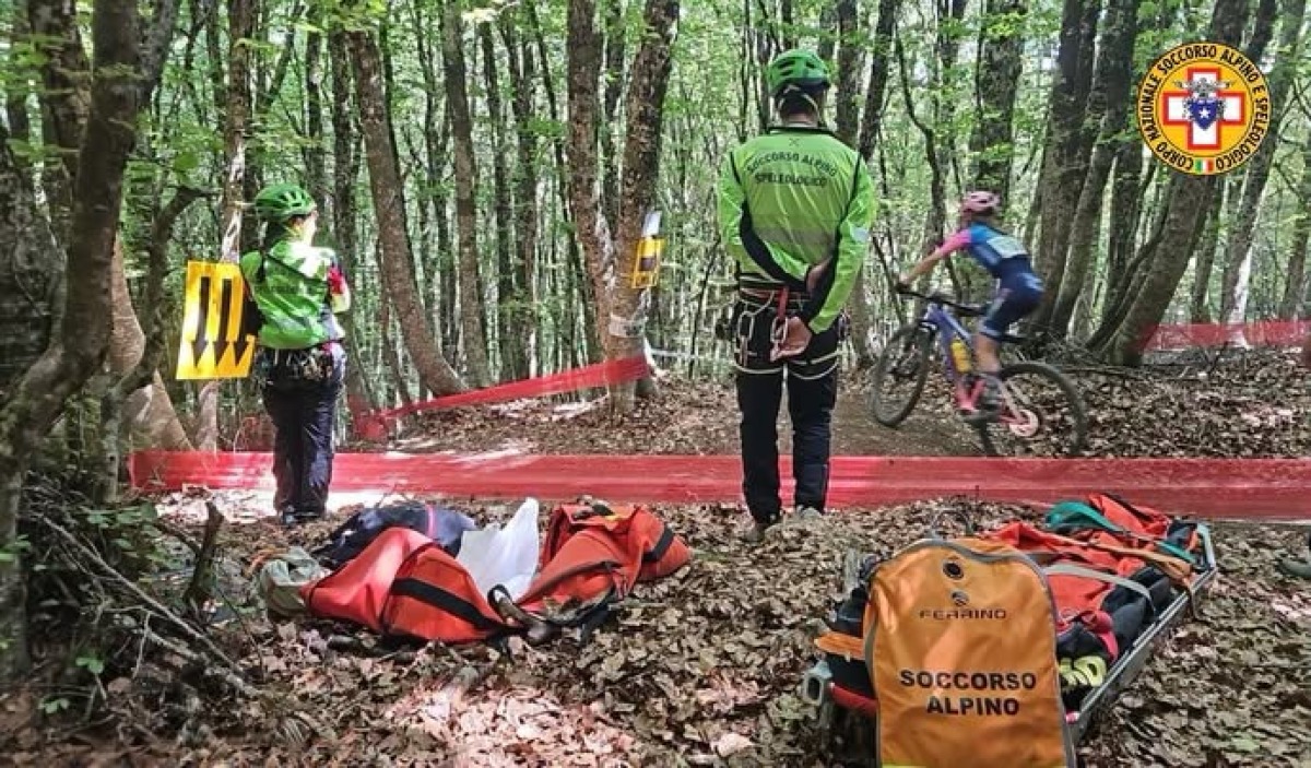 CNSAS Sicilia in azione alle Madonie: soccorsi e presidi sanitari alla Coppa Italia Giovanile XCO - Cre