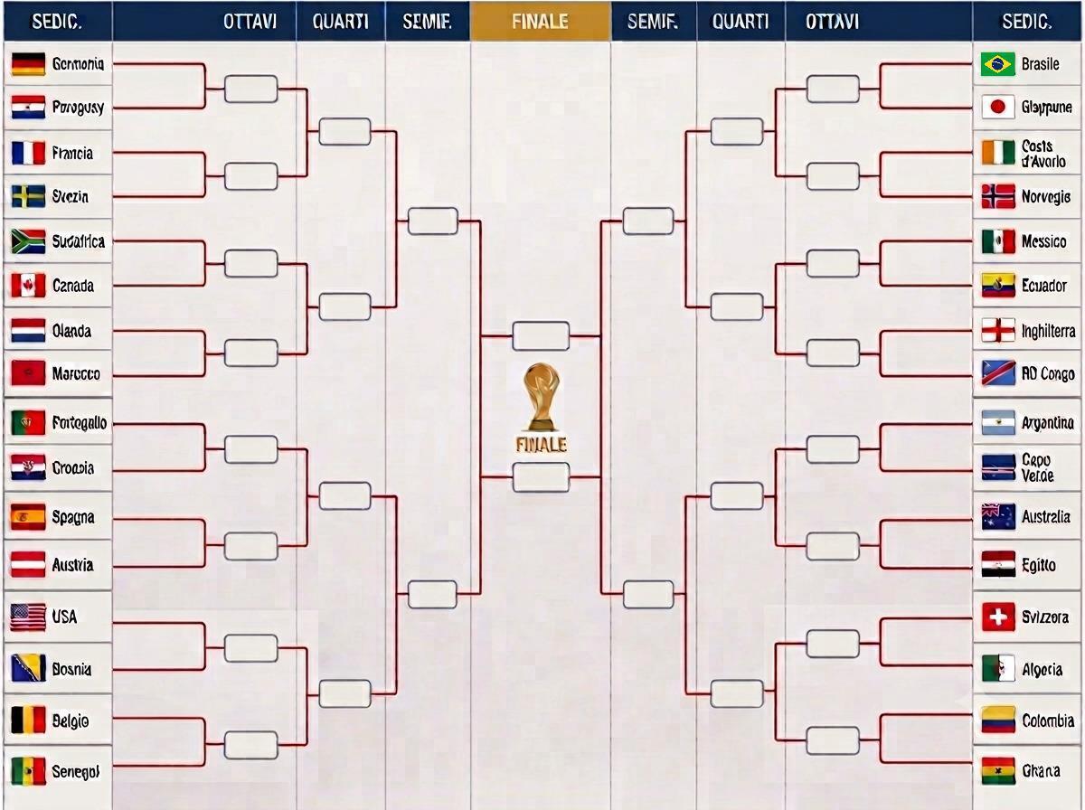 Mondiali, il tabellone: ipotesi Francia-Germania agli ottavi, possibile finale Messi-Ronaldo - 