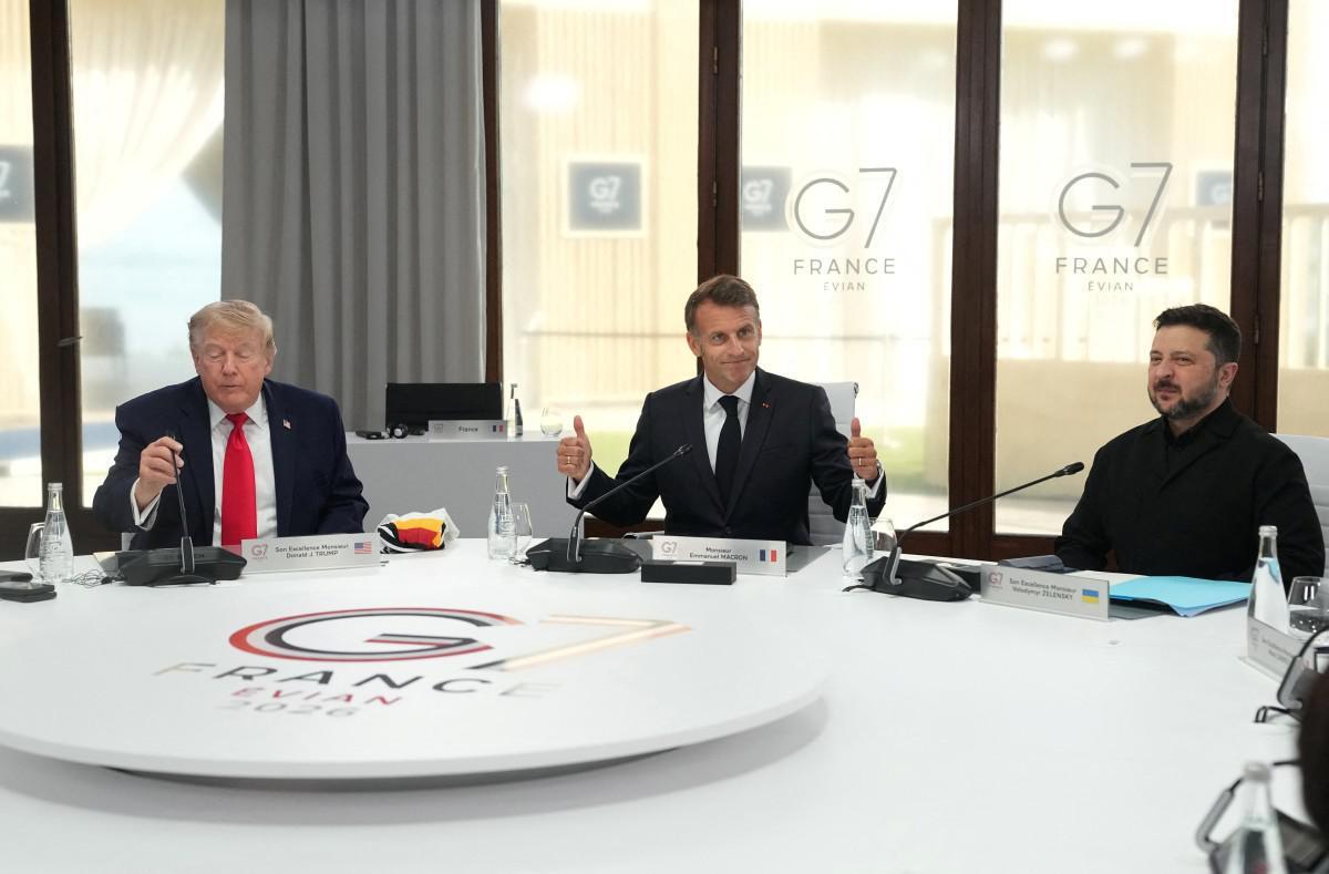 Ucraina, al G7 trilaterale Trump-Zelensky-Macron. Il tycoon: "Russia deve trattare" - 