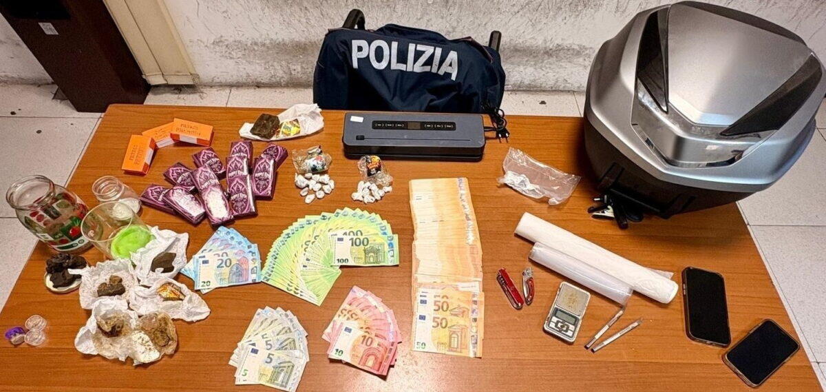 Polizia di Palermo arresta 21enne con oltre 1,6 kg di hashish e denaro per 12.170 euro - 