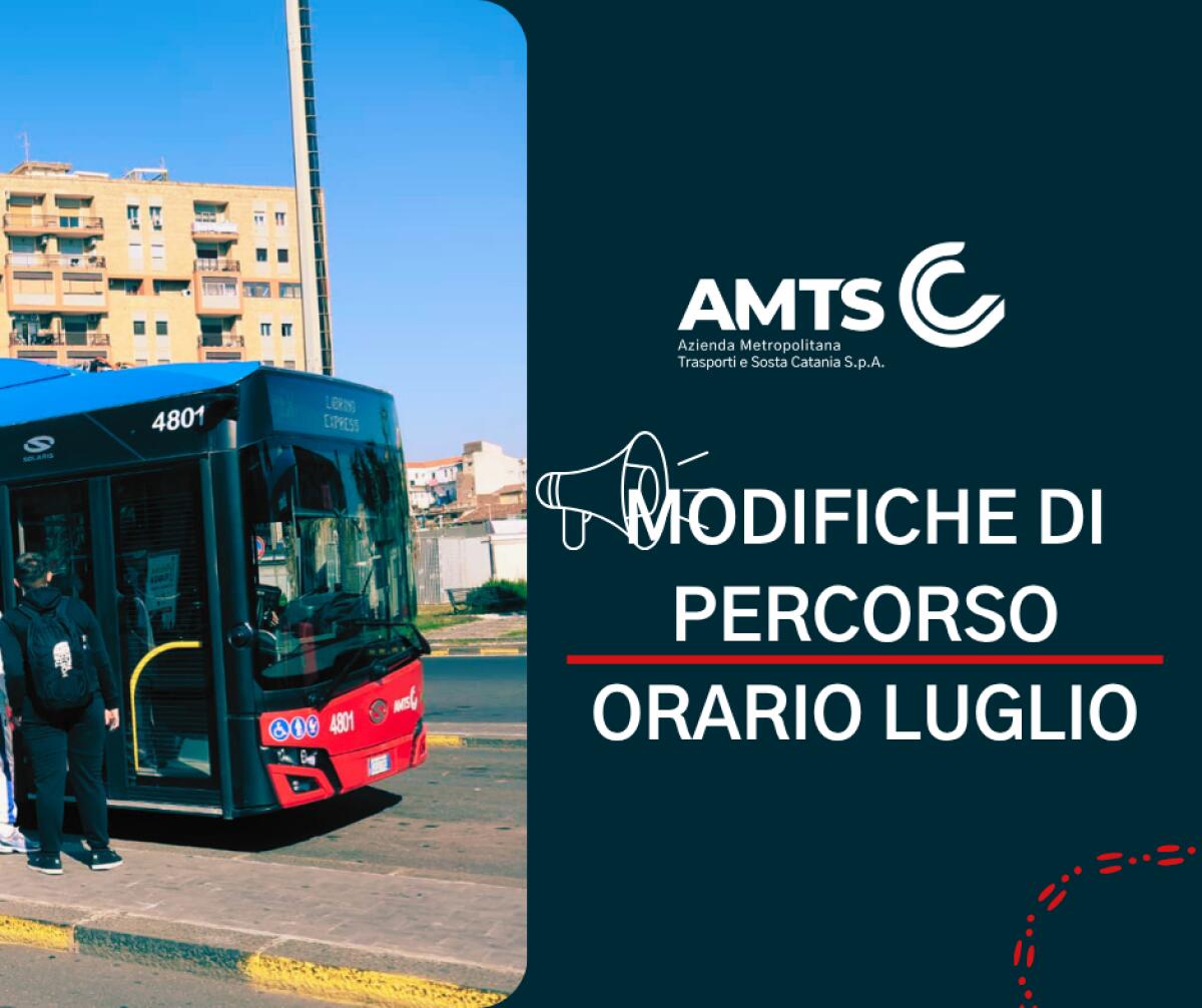 AMTS Catania: deviazioni temporanee sulle circolari 244 e 948 con l’avvio dell’orario estivo - 