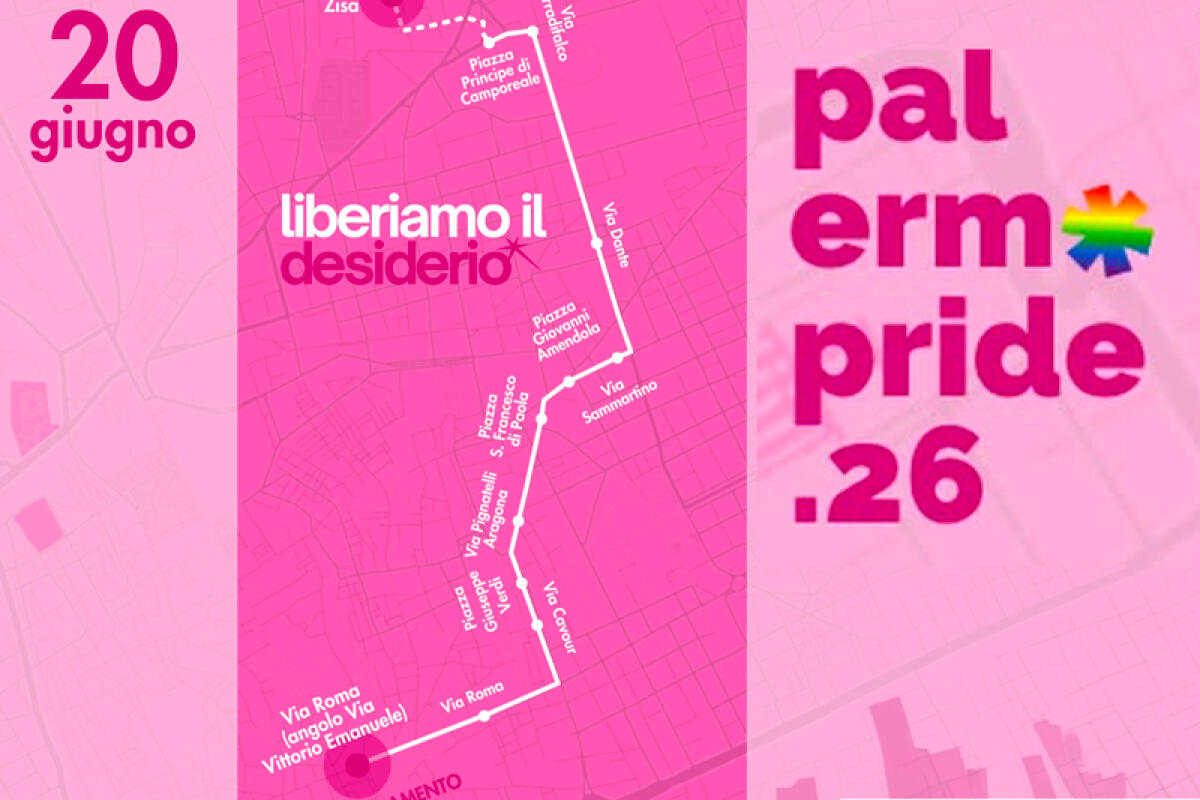 Palermo Pride 2026: corteo oggi alle 17 da via Roma verso i Cantieri Culturali alla Zisa - 