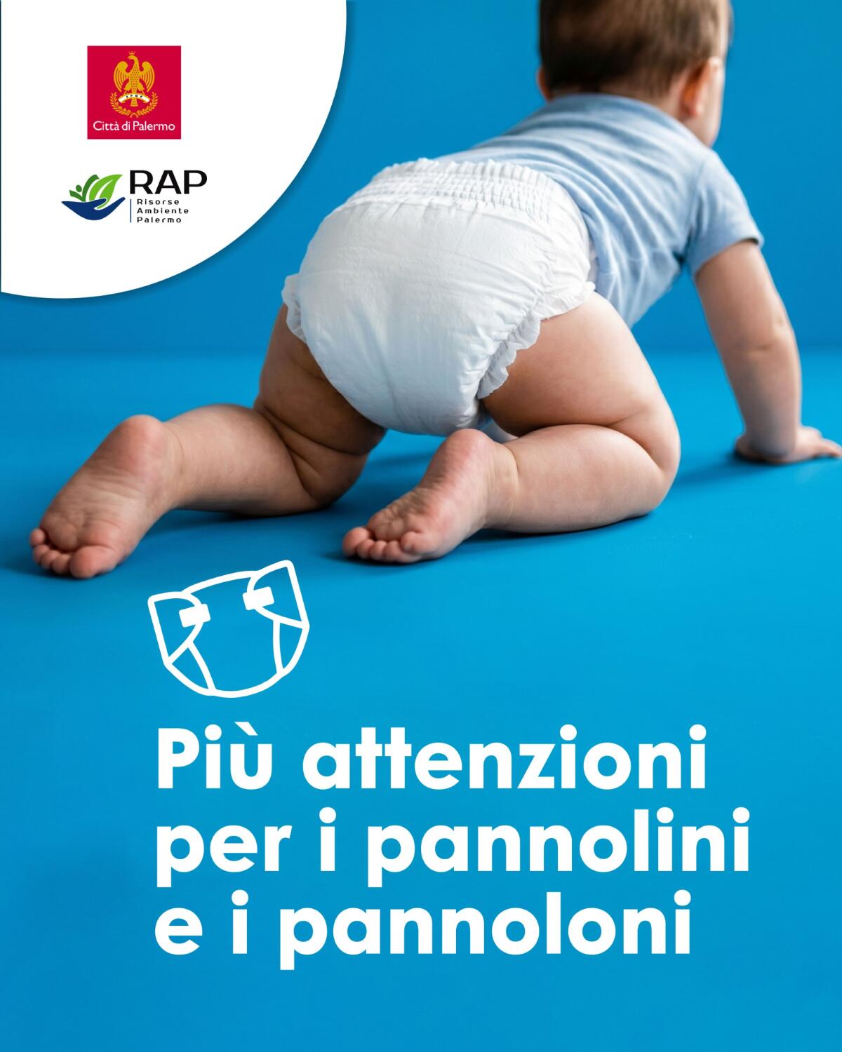 Palermo, RAP attiva postazioni mobili per pannolini e pannoloni nelle aree 'porta a porta' - 