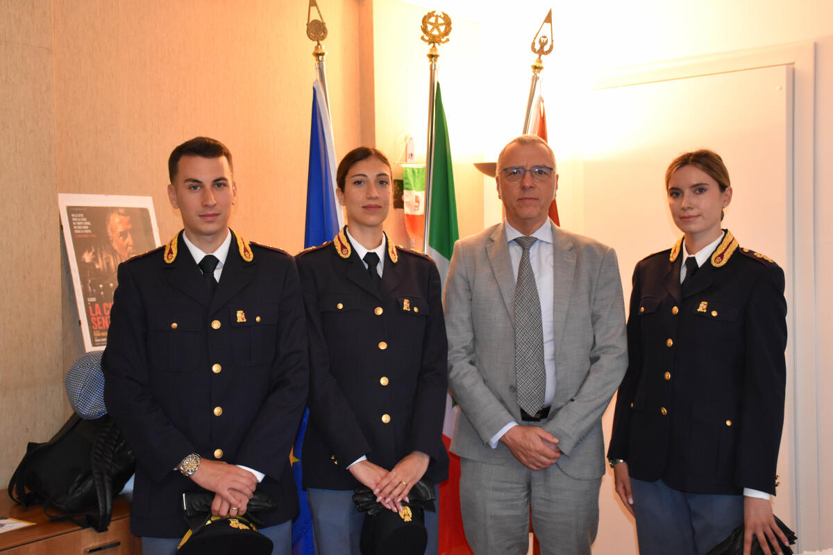 Questura di Trapani: tre nuovi funzionari dalla Scuola Superiore di Polizia - 