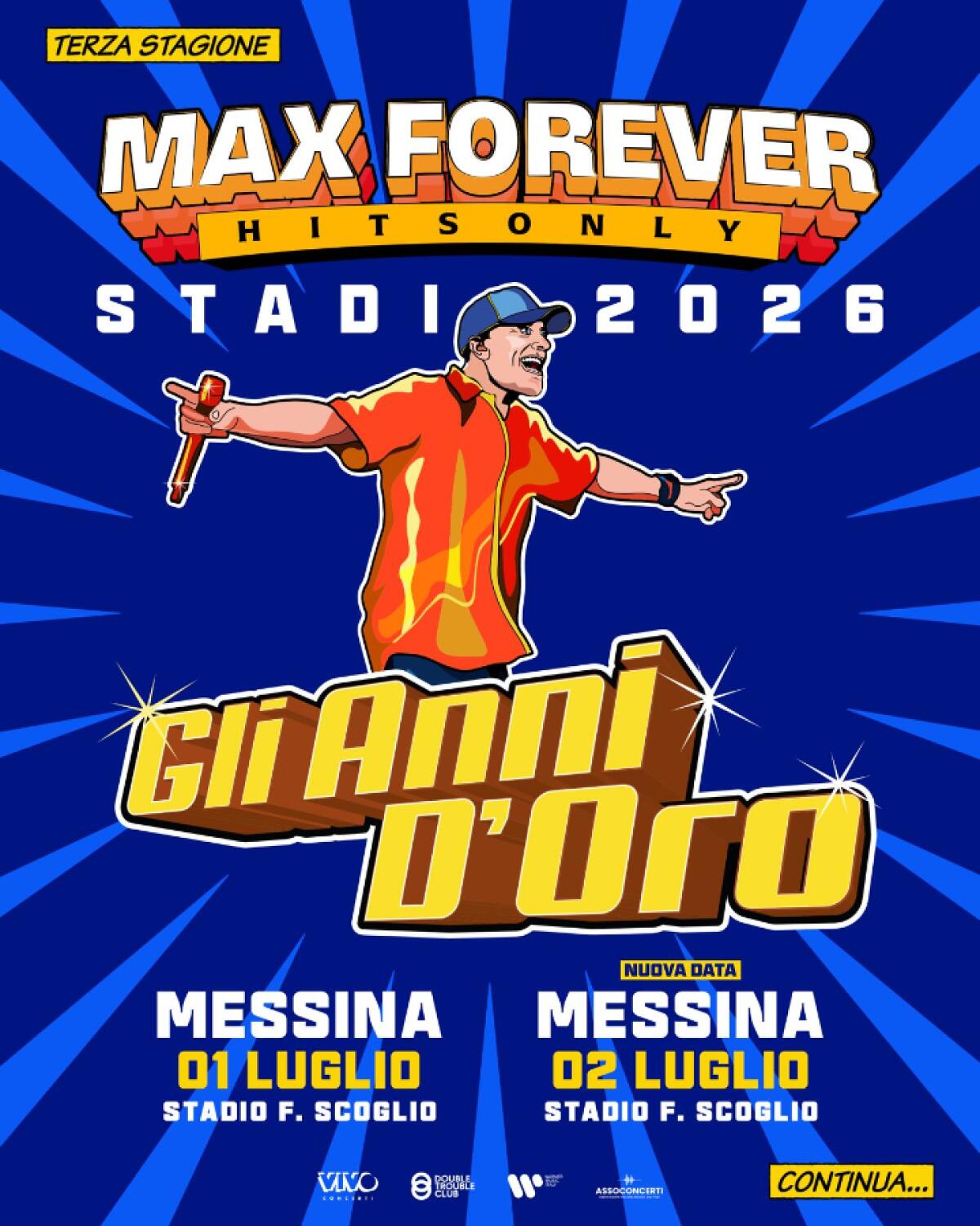 Messina: ATM attiva navette per i concerti di Max Pezzali allo Stadio F. Scoglio (1-2 luglio) - 
