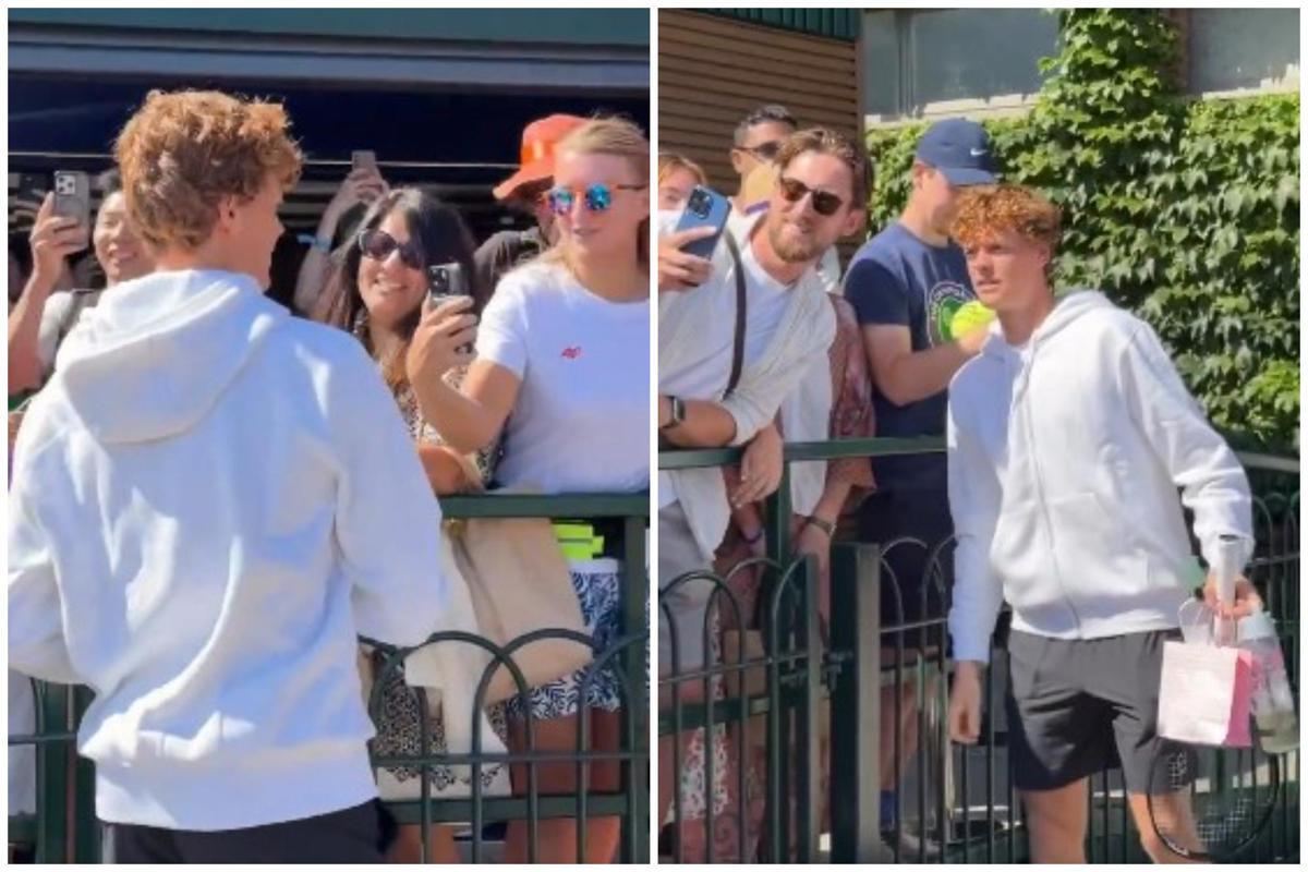 Sinner, entusiasmo a Wimbledon: autografi e selfie con tifosi - Video - 