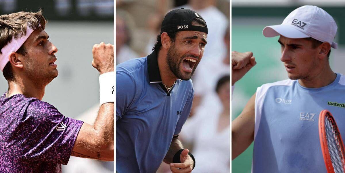 Roland Garros, tris azzurro ai quarti: Cobolli, Berrettini e Arnaldi avanti tutta - 