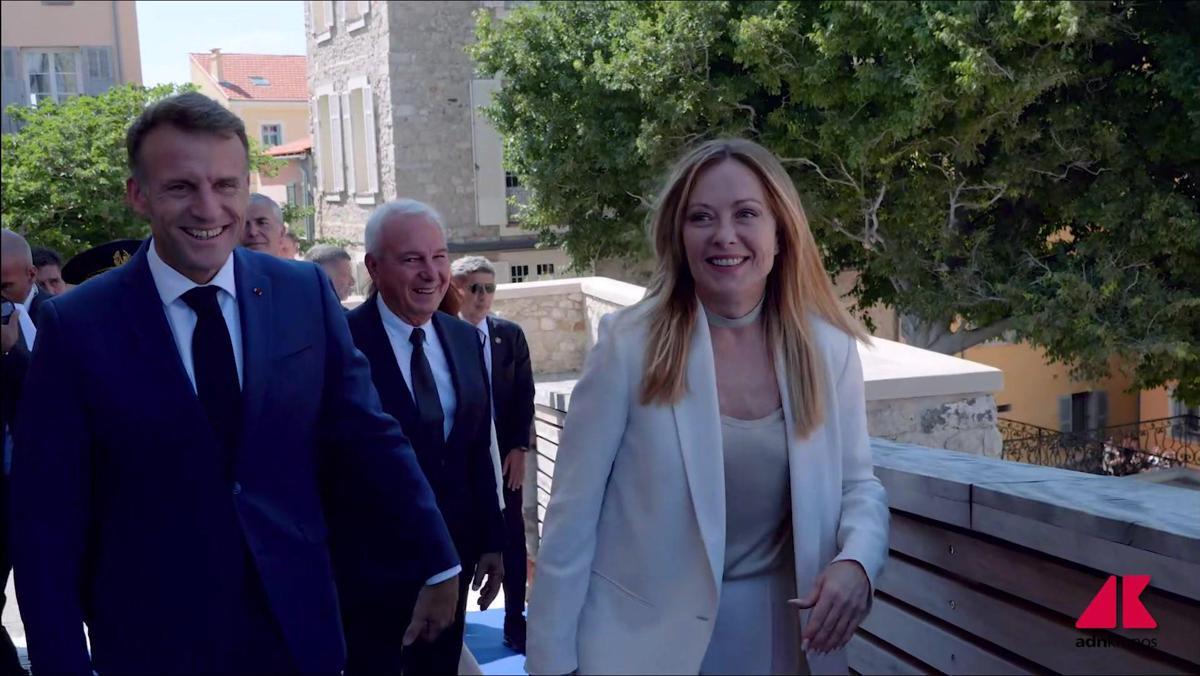 Italia-Francia, Macron accoglie Meloni al Museo Picasso di Antibes. Vertice al via - Video - 