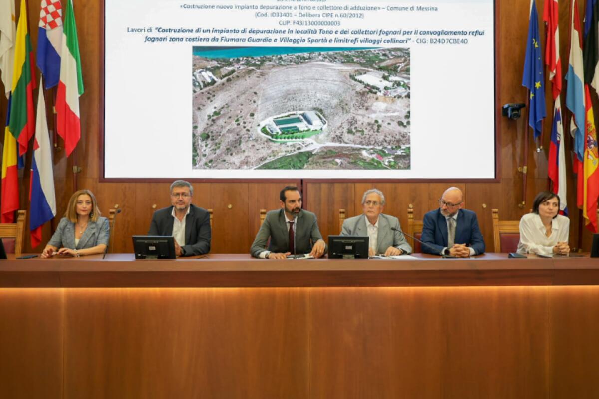Messina: presentato il nuovo depuratore di Tono e la rete di collettori per la costa nord - 