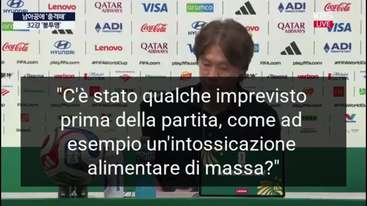 Corea del Sud fa flop, la domanda al ct: "Vi hanno avvelenato?" - Video - 