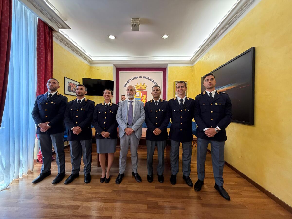 Agrigento, sei nuovi commissari alla Questura: giuramento al 114° corso della Scuola di Polizia - 