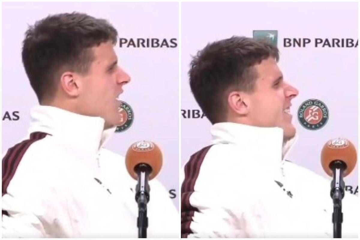 Roland Garros, crampi per Mensik... in conferenza stampa - 