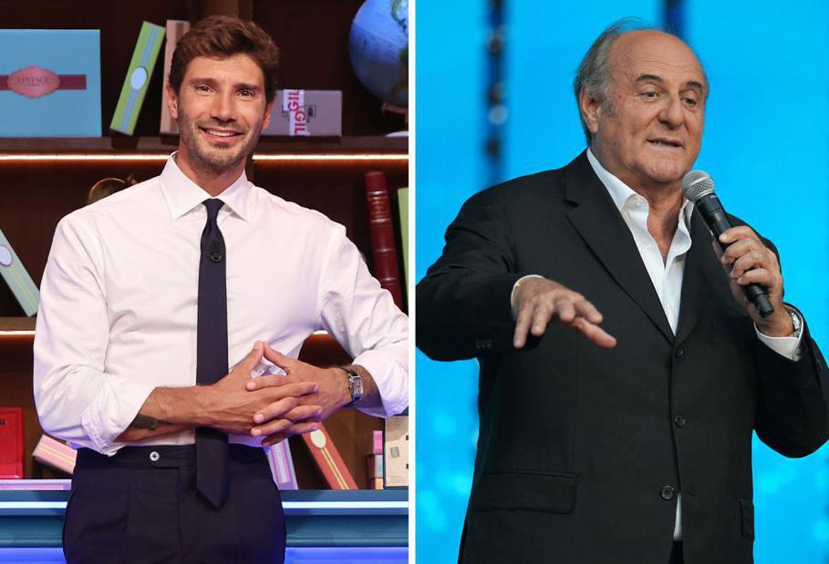 Gerry Scotti e Stefano De Martino, l'abbraccio e l'appello: "Fateci finire alle 21.30" - 