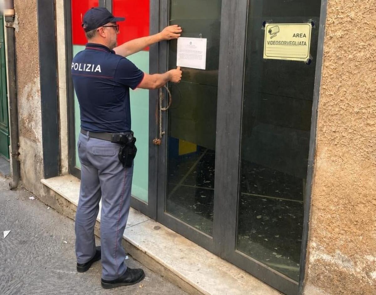 Adrano: sala giochi chiusa per 7 giorni, la Polizia la definisce ritrovo di pregiudicati - 
