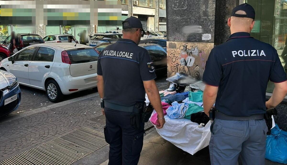 Catania: controlli anti-abusivismo su corso Sicilia e San Berillo, sanzioni per 19.000 euro e oltre 400 articoli sequestrati - 