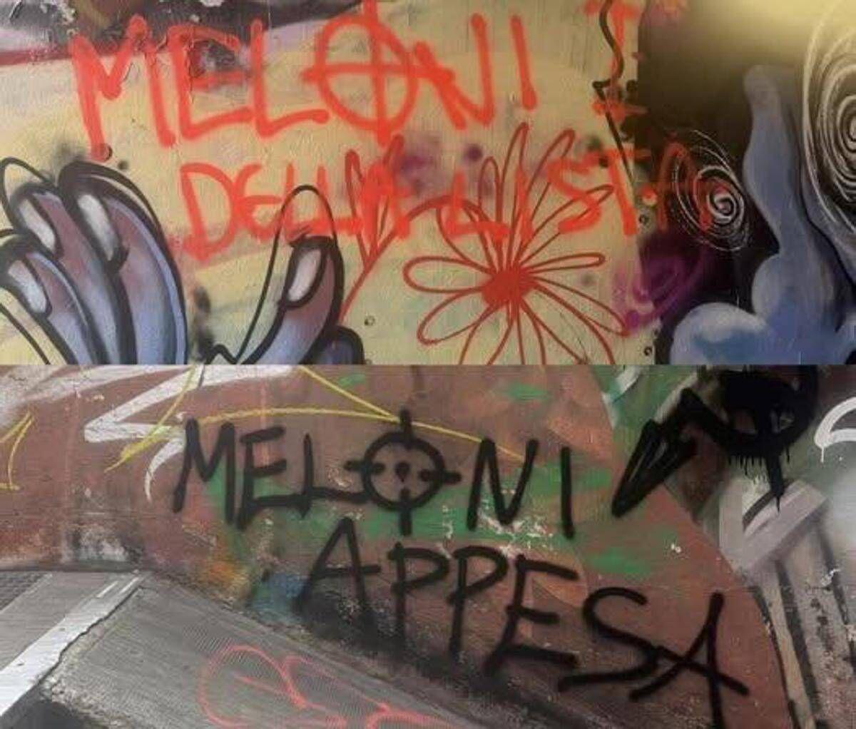 A Firenze scritte choc con minacce a Meloni: "Sei la prima della lista" - 