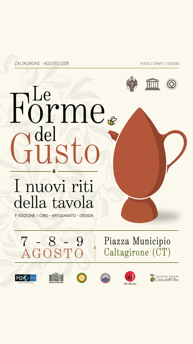 Locandina Le forme del gusto a Caltagirone