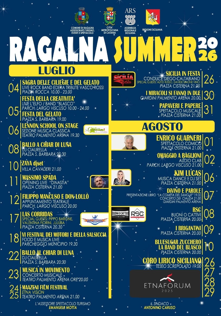 Locandina Ragalna Summer Fest 2026