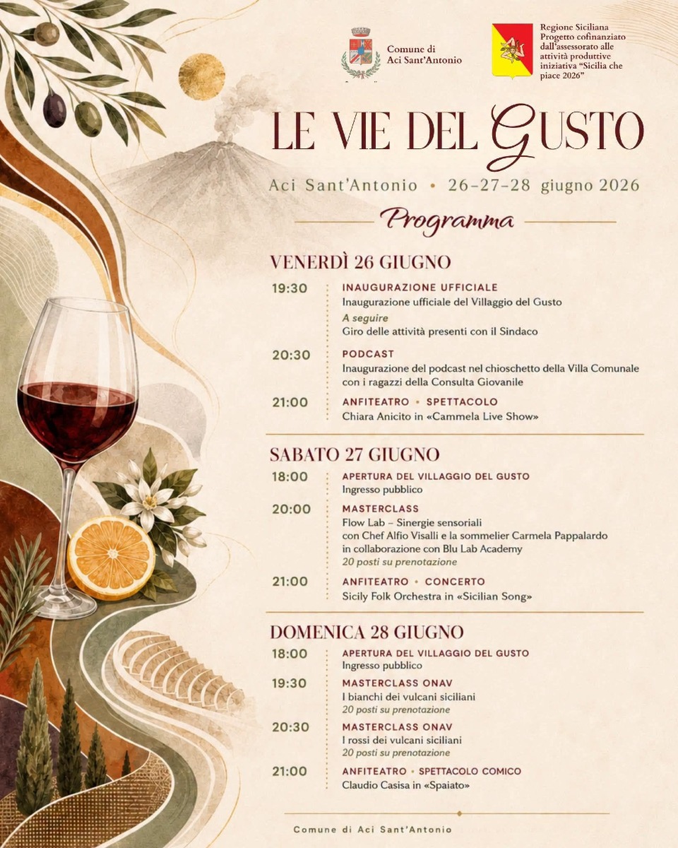 Locandina Le vie del gusto 