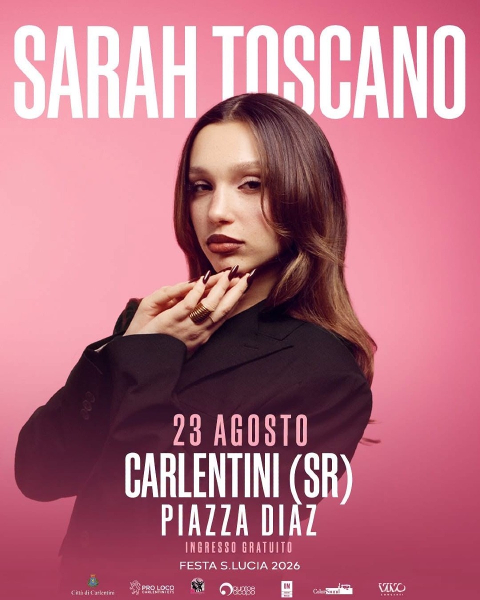 Locandina Concerto Sarah Toscano a Carlentini