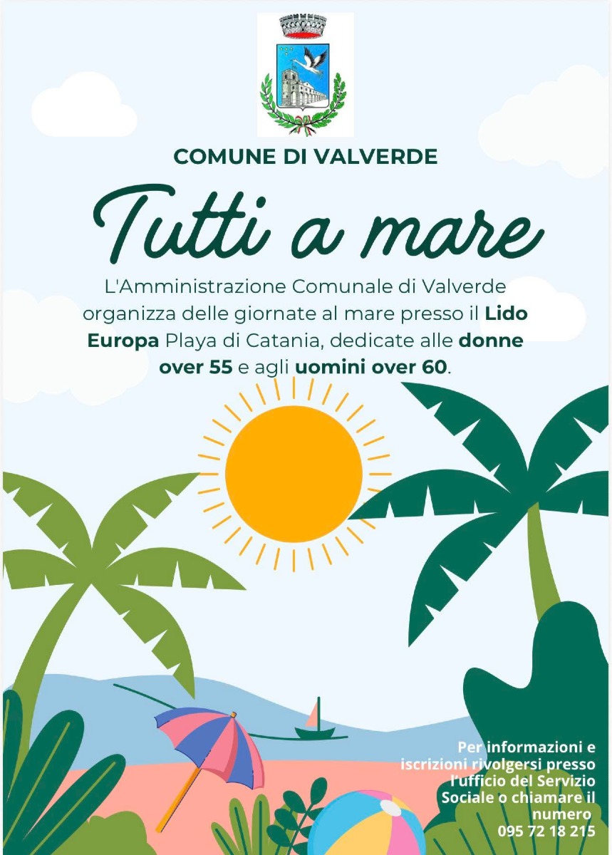 Locandina Tutti al mare di Valverde