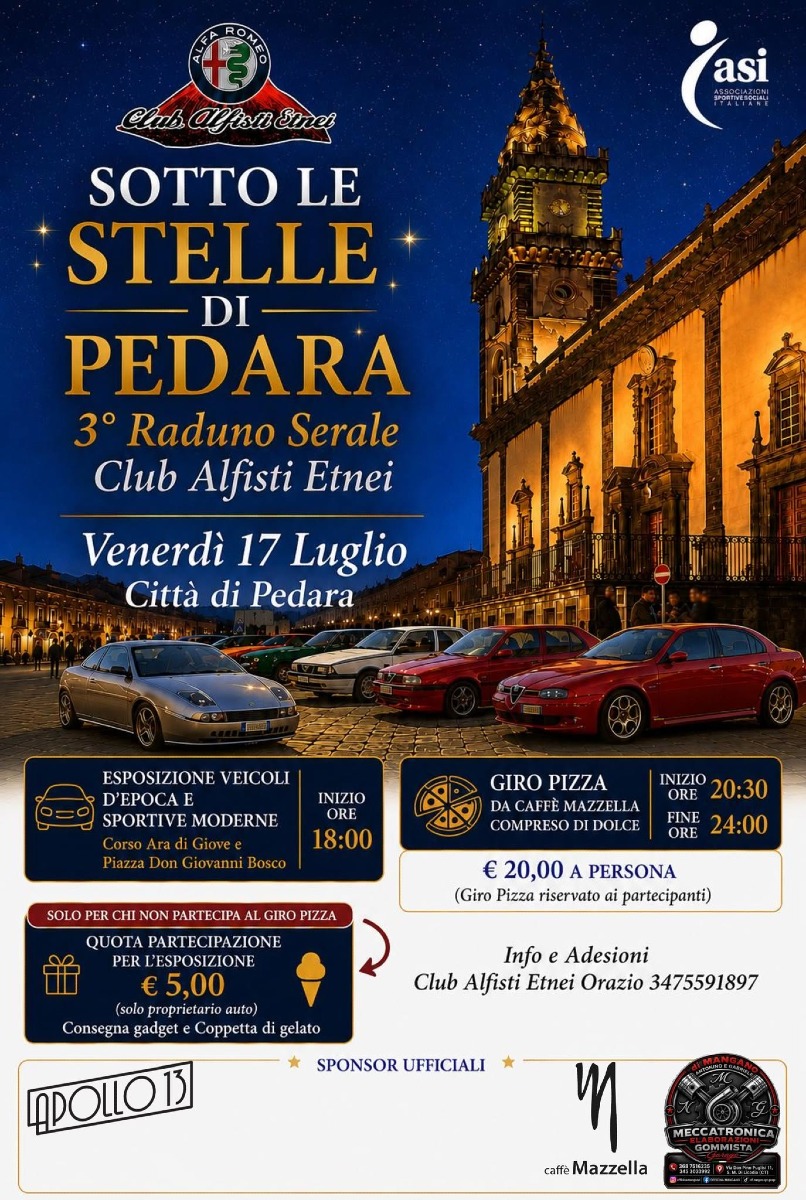 Locandina Sotto le stelle di Pedara