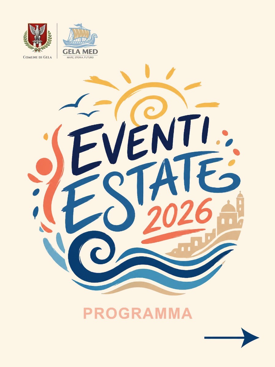 Locandina Eventi Estate 2026 a Gela 