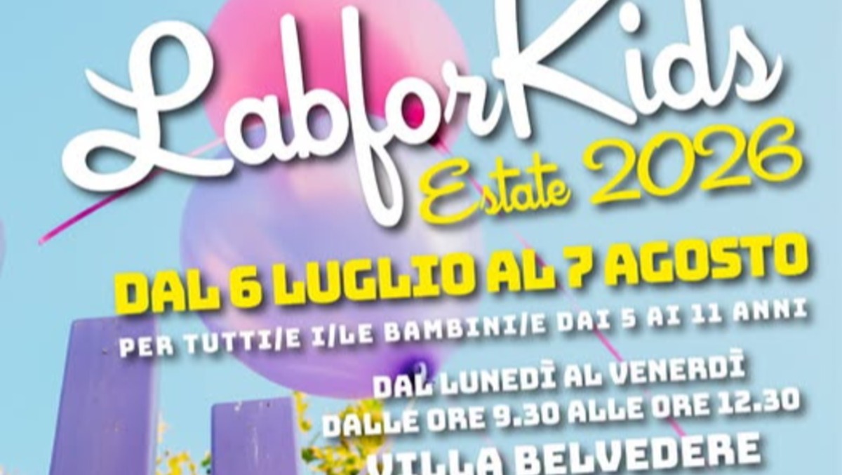 Acireale, al via le iscrizioni per “Lab for Kids – Estate 2026” a Villa Belvedere - 