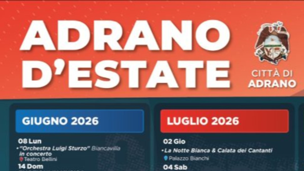Adrano d'Estate 2026: Sal Da Vinci e Fedez tra devozione patronale e grandi concerti - 