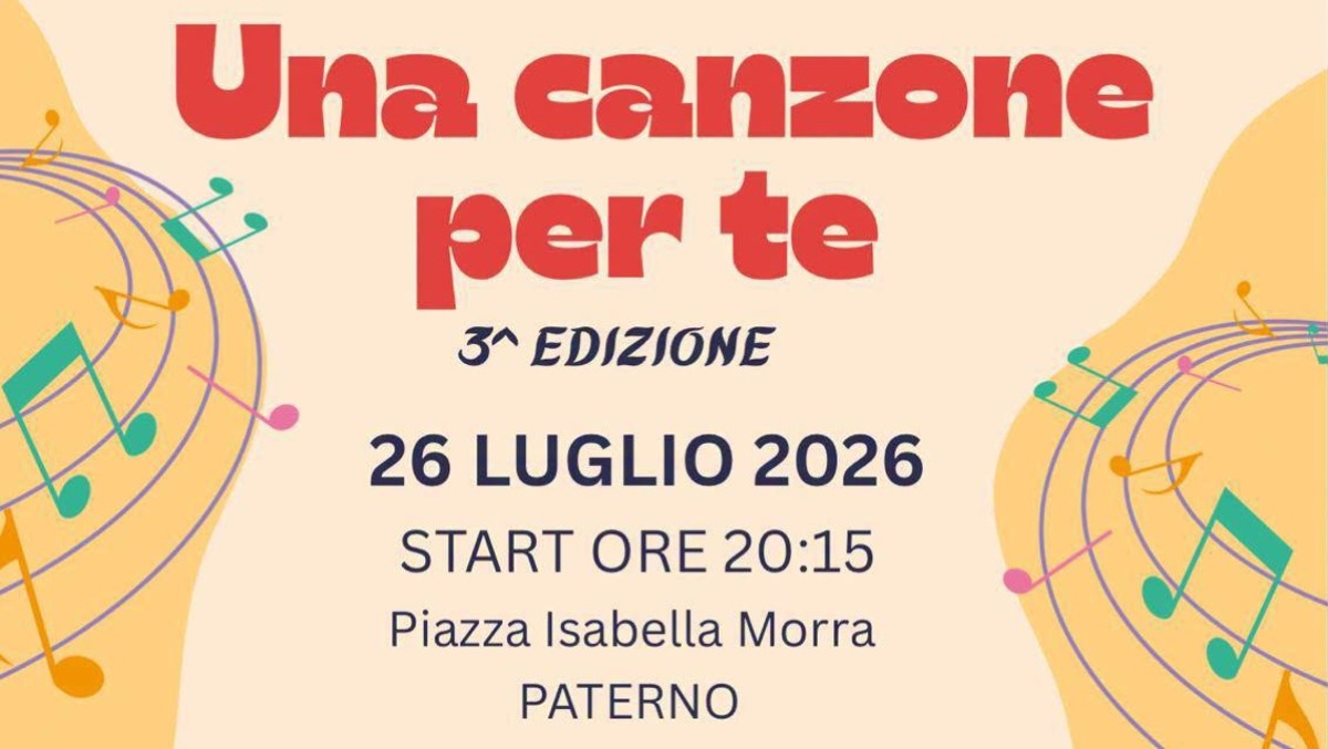 Paternò: aperte le iscrizioni per "Una canzone per te" III edizione, festival musicale per i più piccoli - 