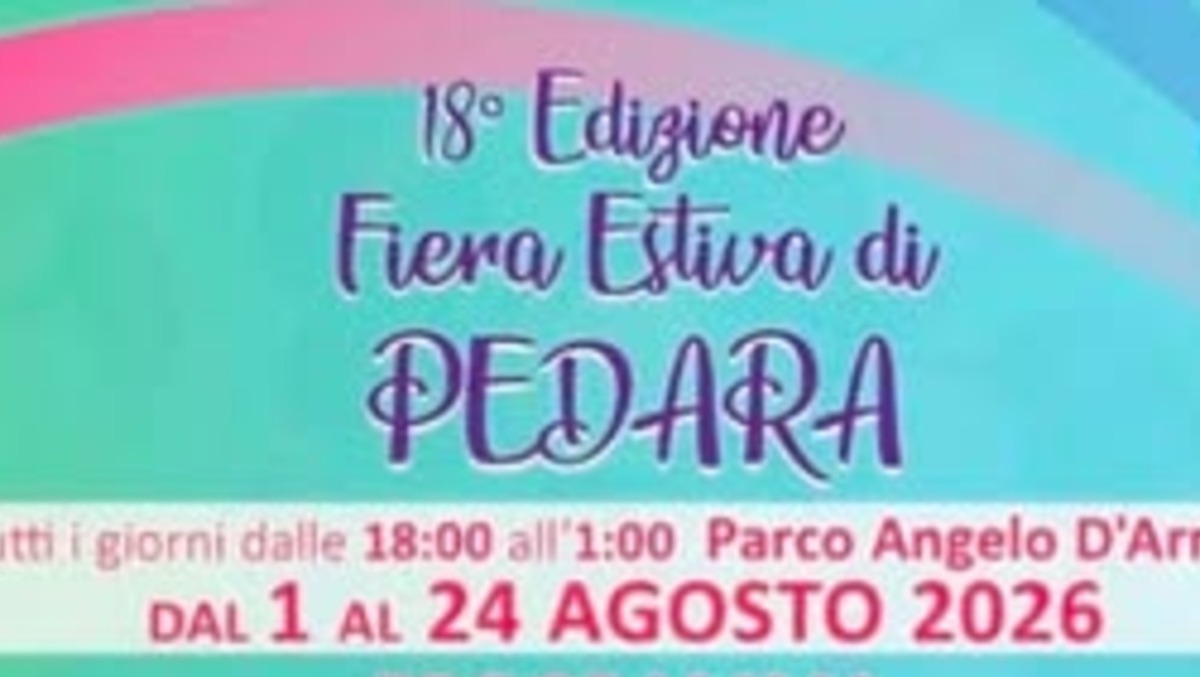 Torna la Fiera Estiva di Pedara: dal 1 al 24 agosto musica, cabaret e concorsi al Parco Angelo D'Arrigo - 