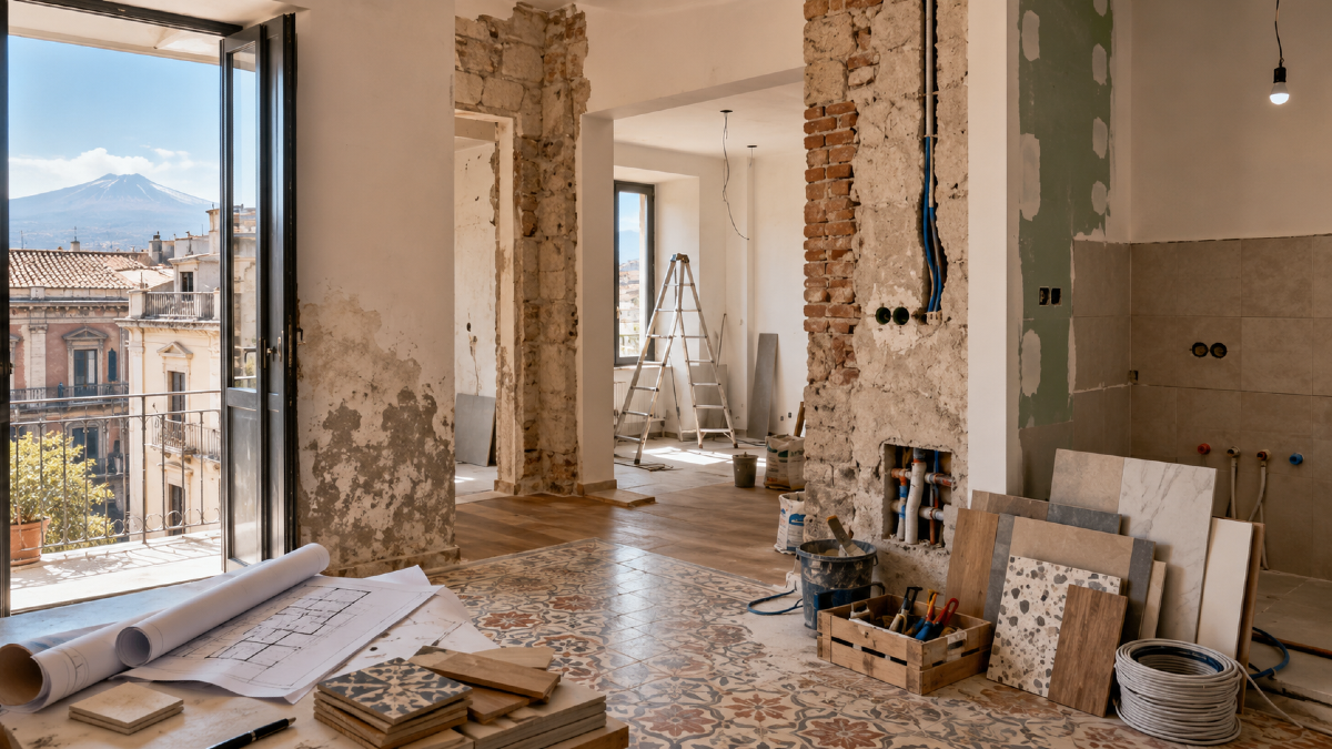 Ristrutturare casa a Catania: problemi più frequenti e scelte che incidono davvero  - 