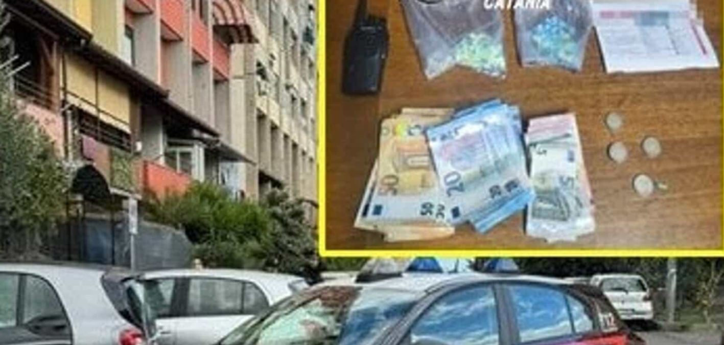 Due pusher arrestati a Catania in via Capo Passero: ricetrasmittente, 73 dosi e un evaso tra i fermati - 