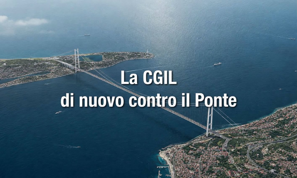 Ponte sullo Stretto: la pagina social attacca la CGIL e rilancia cifre su 13 miliardi e migliaia di posti di lavoro - Credit foto Ponte sullo Stretto di Messina