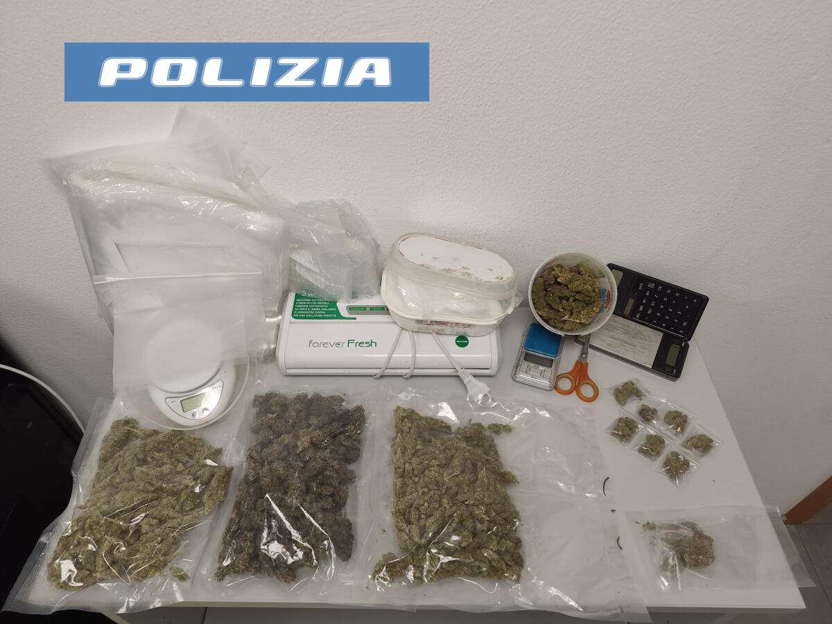 Catania: ai domiciliari per portare a spasso il cane, 52enne arrestato; sequestrati 500 g di marijuana - 