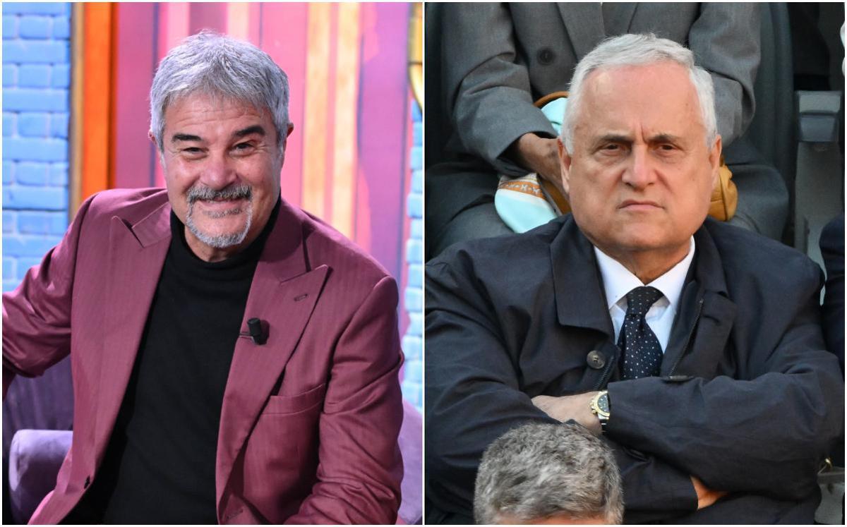 Lazio, la frase choc di Pino Insegno. Il web: "Ha augurato morte a Lotito" - 