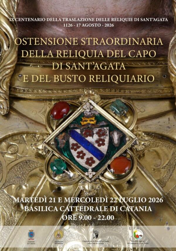 Sant’Agata: modifiche temporanee alla viabilità per l'esposizione straordinaria del Sacro Cranio