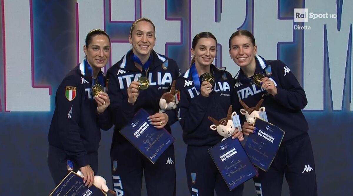 Trionfo iridato a Hong Kong: la Spada femminile azzurra trascinata da Santuccio e Fiamingo - 