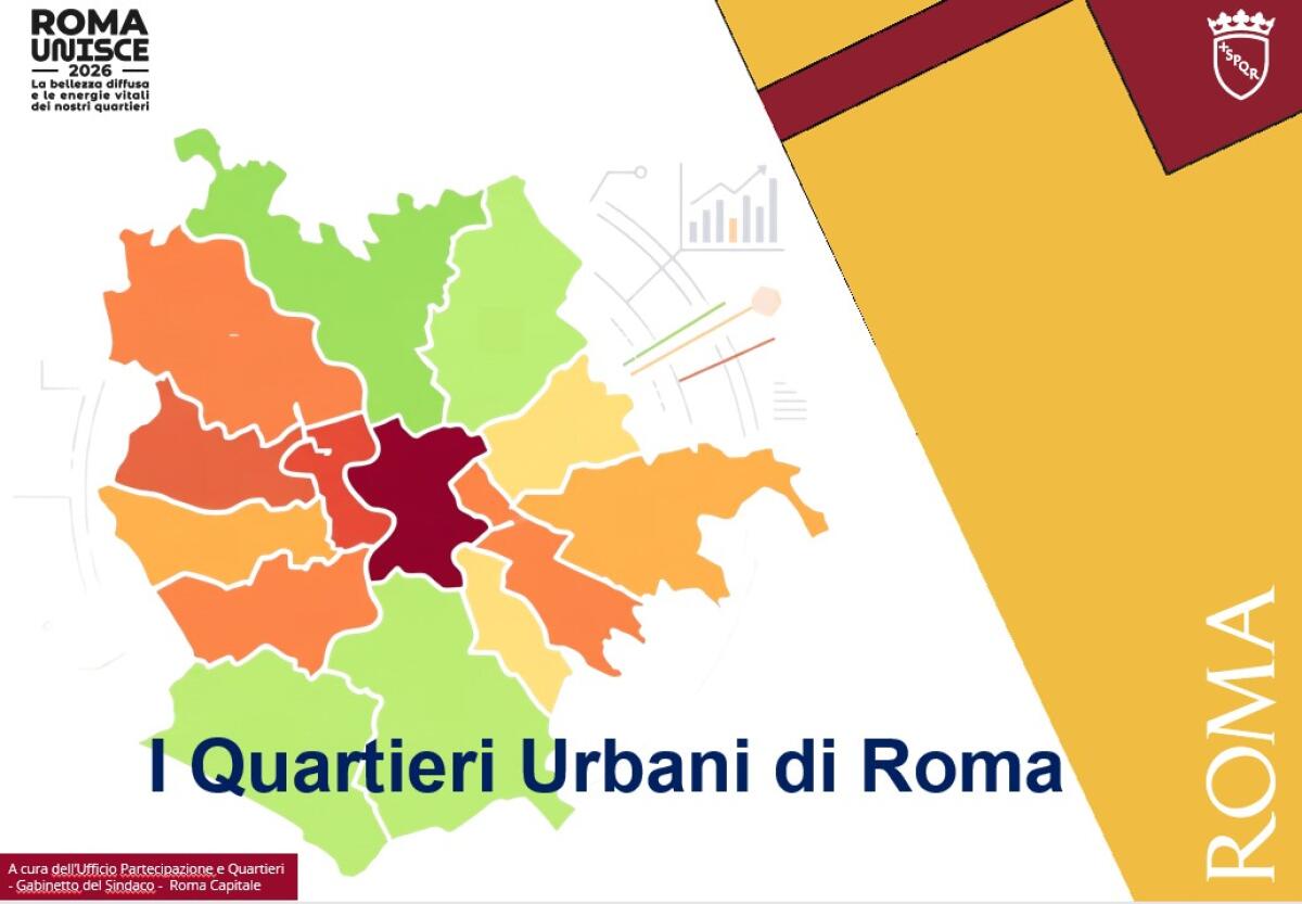 Roma presenta la nuova mappa dei quartieri: 332 aree, 22 rioni e 100 zone funzionali - 