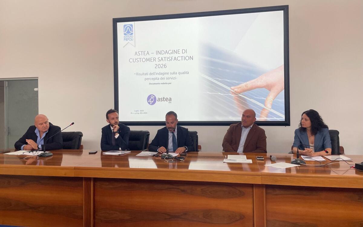 Indagine Piepoli: cittadini e imprese promuovono i servizi del Gruppo Astea, ma il 57% non beve acqua del rubinetto - 