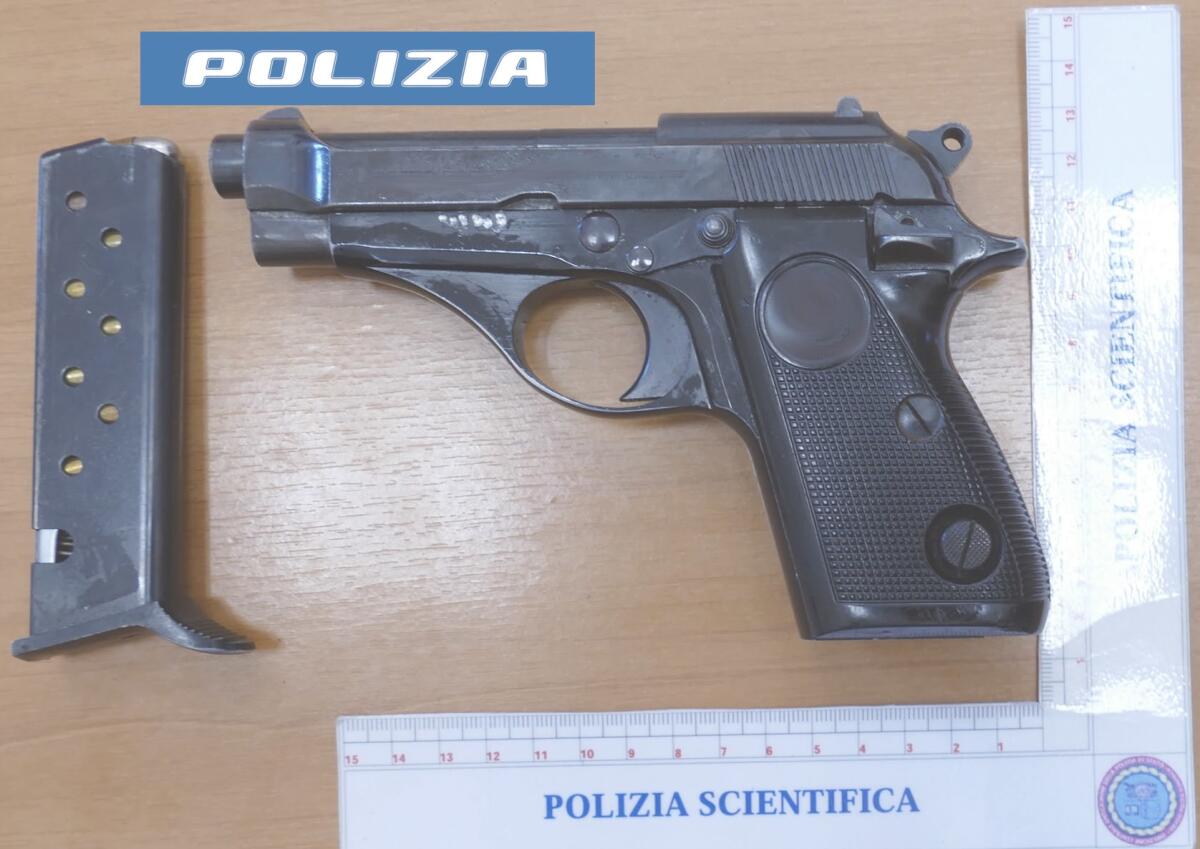 Catania: arrestato 36enne con pistola clandestina, munizioni e strumenti per furti - 