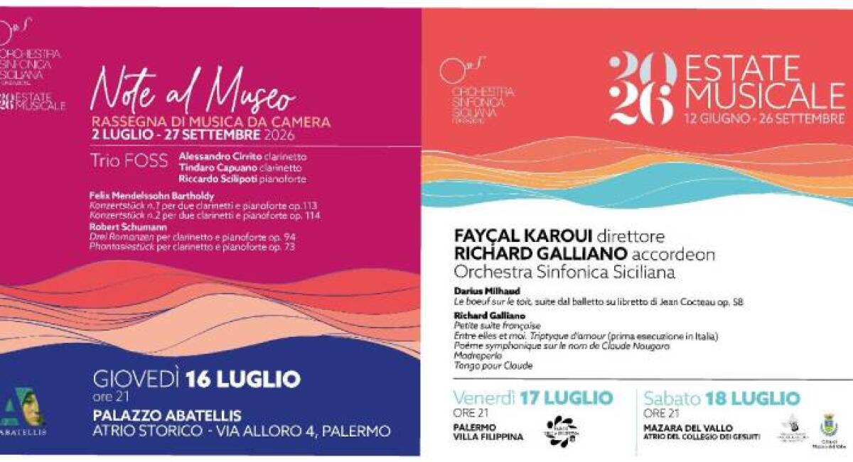 Palazzo Abatellis ospita il Trio FOSS: Mendelssohn e Schumann nella rassegna Note al Museo - 