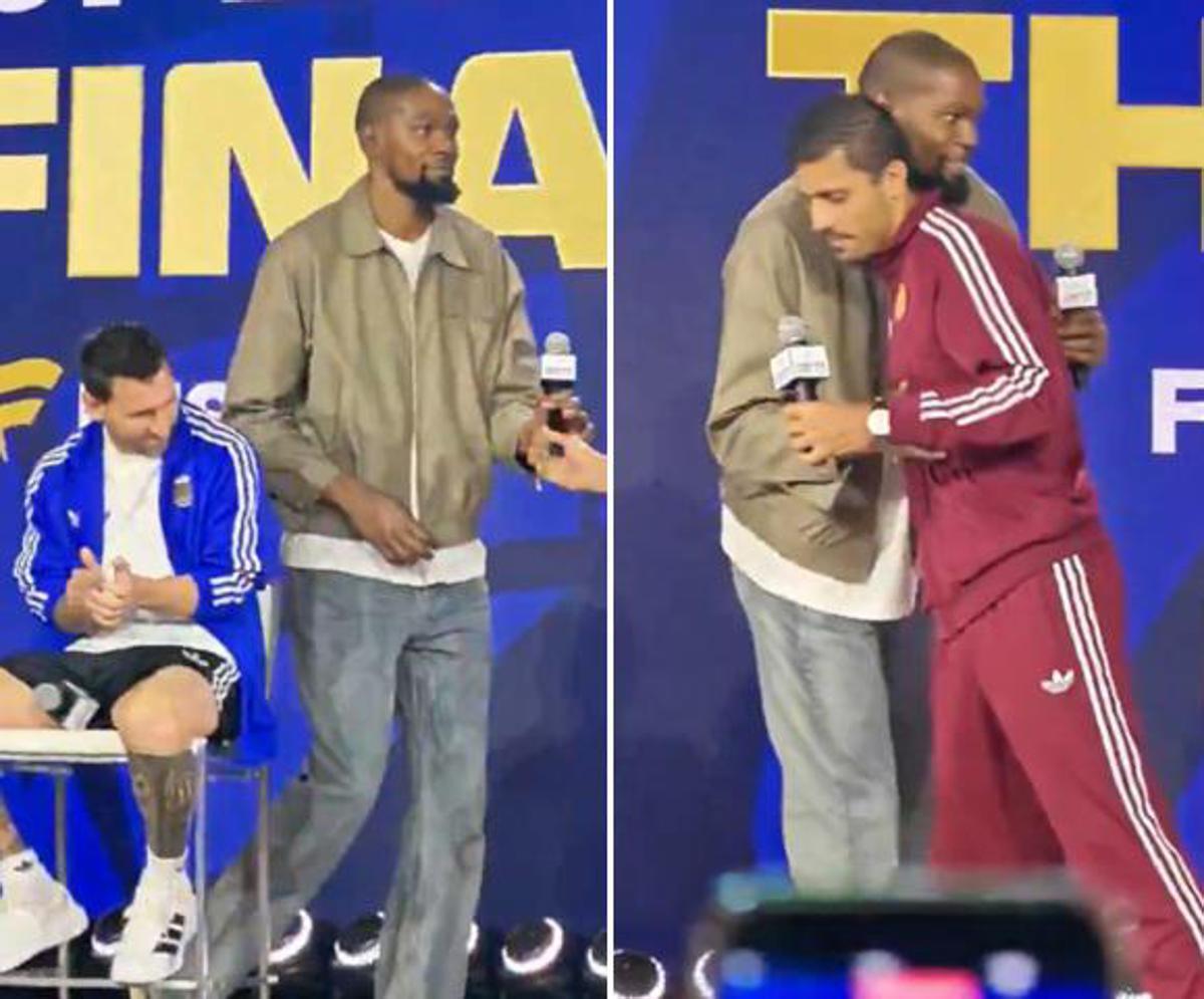 Messi 'ignorato' da Durant, De la Fuente fischiato: la conferenza show prima della finale dei Mondiali - Video - 