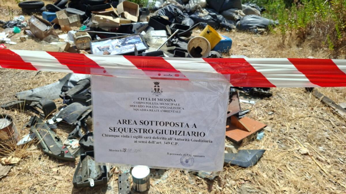 Messina: discarica abusiva a Santa Lucia sopra Contesse, area sequestrata e responsabile denunciato - 
